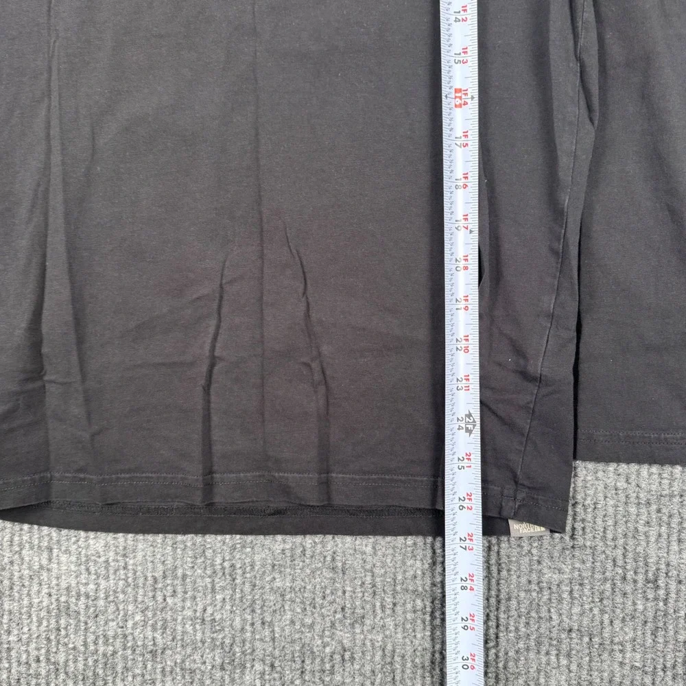 The North Face Men Black Denali Mt McKinley Alaska Long Sleeve Graphic Tee S 891